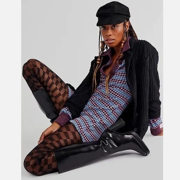 FREE PEOPLE purple chenille Maggie dress, M. - Picture 7 of 15